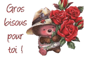 gif gros bisous pour toi ours