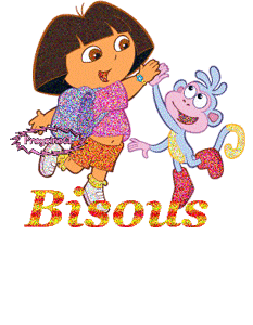 gif bisous Dora