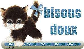 gif bisous doux chat