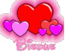 gif bisous petits coeurs