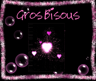 gif gros bisous coeur rose