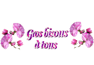gros bisous a tous fleurs