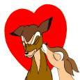 gif bisous Bambi