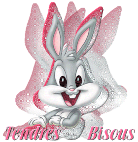 gif bisous lapin