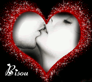bisou coeur