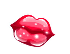 levres qui brillent bisous