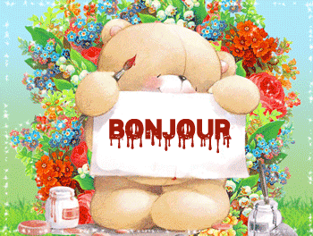 Gifs animés bonjour ours