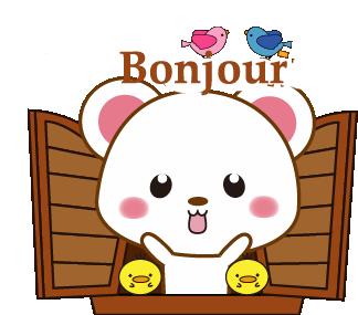 Gifs animés bonjour souris