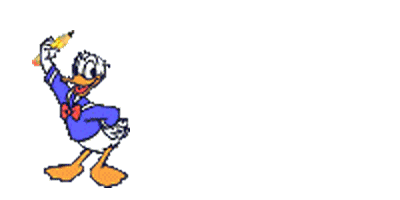 Gif animé bonjour donald