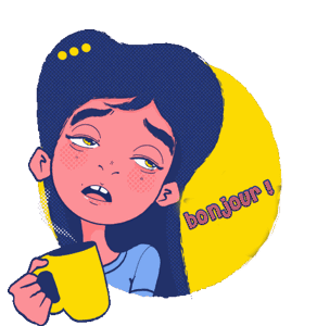 Gif animé bonjour sale tête