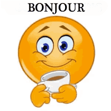 Gif animé bonjour emojis