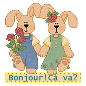 Gif animé bonjour Ça va