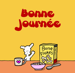 Gif animé bonne journée petit déjeuner
