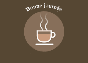 Gif animé bonne journée café