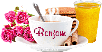 Gif animé bonjour petit dejener