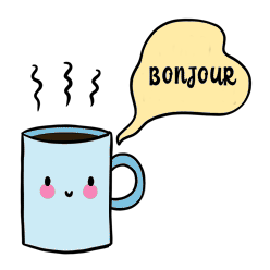 Gif animé bonjour tasse