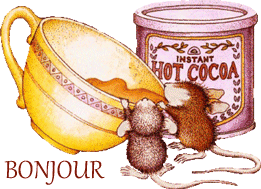 Gif animé bonjour souris