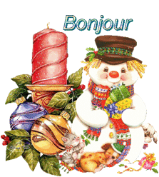 Gif animé bonjour bougie