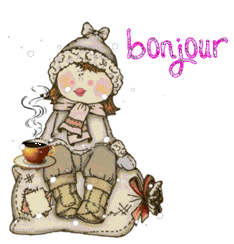 Gif animé bonjour café