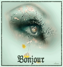 Gif animé bonjour oeil