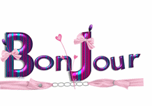 Gif animé bonjour