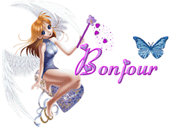 Gif animé bonjour fée