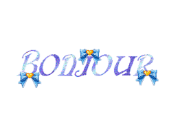 Gif animé bonjour
