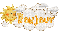 Gif animé bonjour