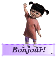 Gif animé bonjour