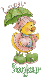Gif animé bonjour