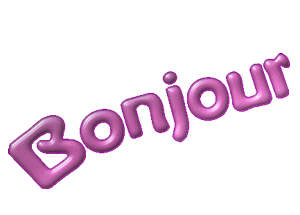 Gif animé bonjour