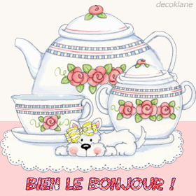 Gif animé bien le bonjour