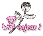 Gif animé bonjour fleur