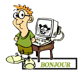 Gif animé bonjour ordinateur