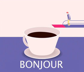 gif animé bonjour hop