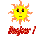 Gif animé bonjour