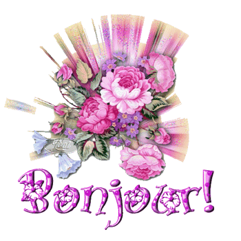 Gifs animés bonjour scintillant