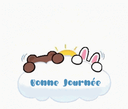 Gifs animés bonne journée nuage