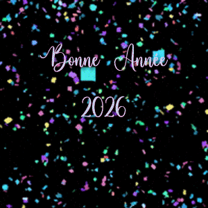 Gif animé bonne année 2025