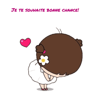 Gif animé je te souhaite bonne chance fille