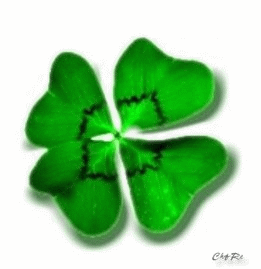 Gif animé bonne chance trèfle