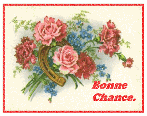 Gif animé bonne chance bouquet de fleurs