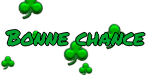 Gif animé bonne chance trèfles