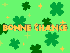 Gif animé bonne chance trèfles
