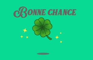 Gif animé bonne chance trèfle