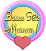 GIF animé bonne fête maman petit coeur