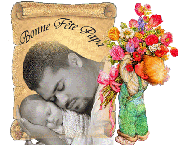 Gif animé bonne fête papa tendre