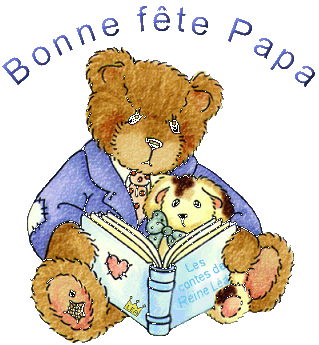 Gif animé bonne fête papa raconte une histoire