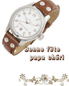 Gif animé bonne fête papa chéri montre
