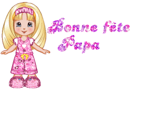 Gif animé bonne fête papa fille